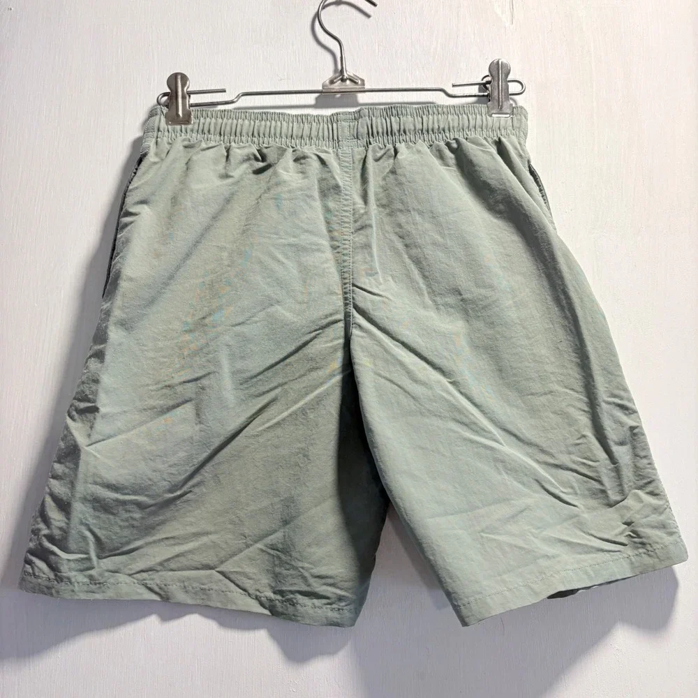 Patagonia Kids Medium Baggies Shorts Sage Green NetPlus Nylon 6.5 Inseam 459